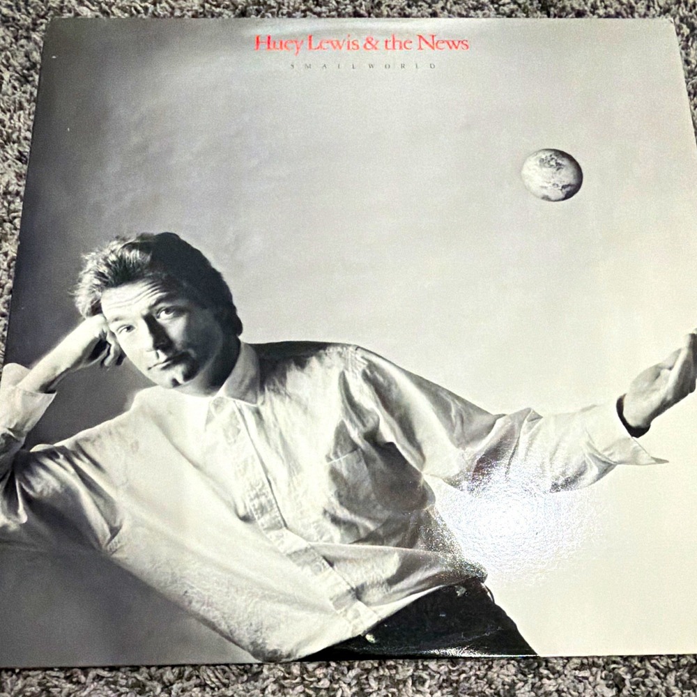 Huey Lewis & The News Small World 12" LP Chrysalis OV 41622 1988